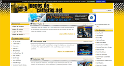 Desktop Screenshot of juegosdecarreras.net