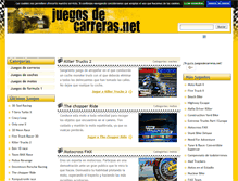 Tablet Screenshot of juegosdecarreras.net